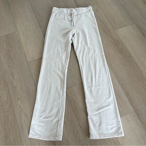 Soft Drawstring Lounge Pants in Light Beige